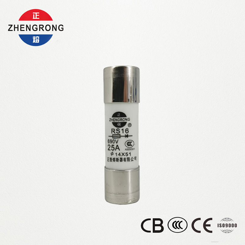 Fusible de alta capacidad de rotura RS16 de 14*51 mm 500 V 25 A