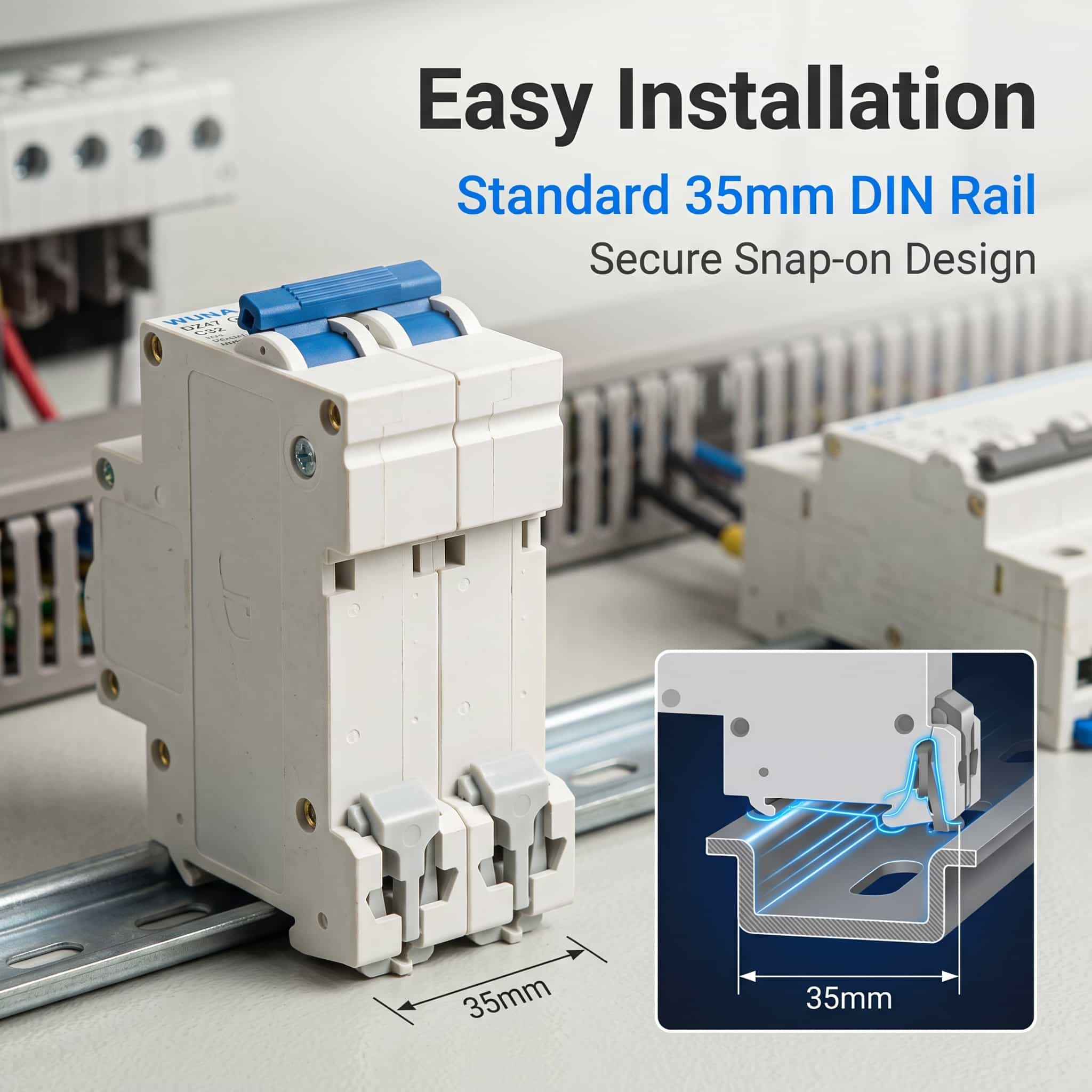 ¿Qué debe comprobar antes de elegir un disyuntor miniatura de CC de 2 polos DZ47 C32 500 V?