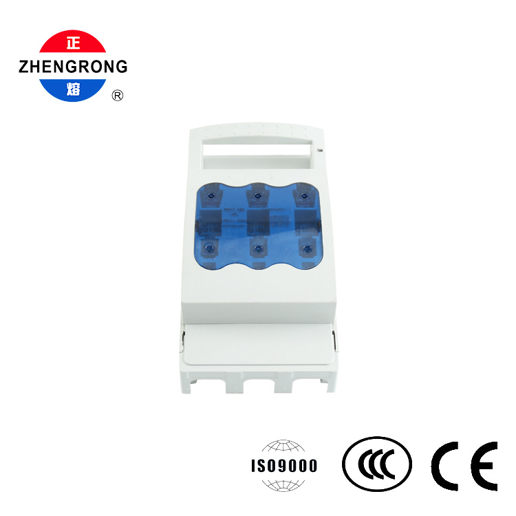 Interruptor-seccionador con fusible de 3 polos 160A 690V Carril DIN