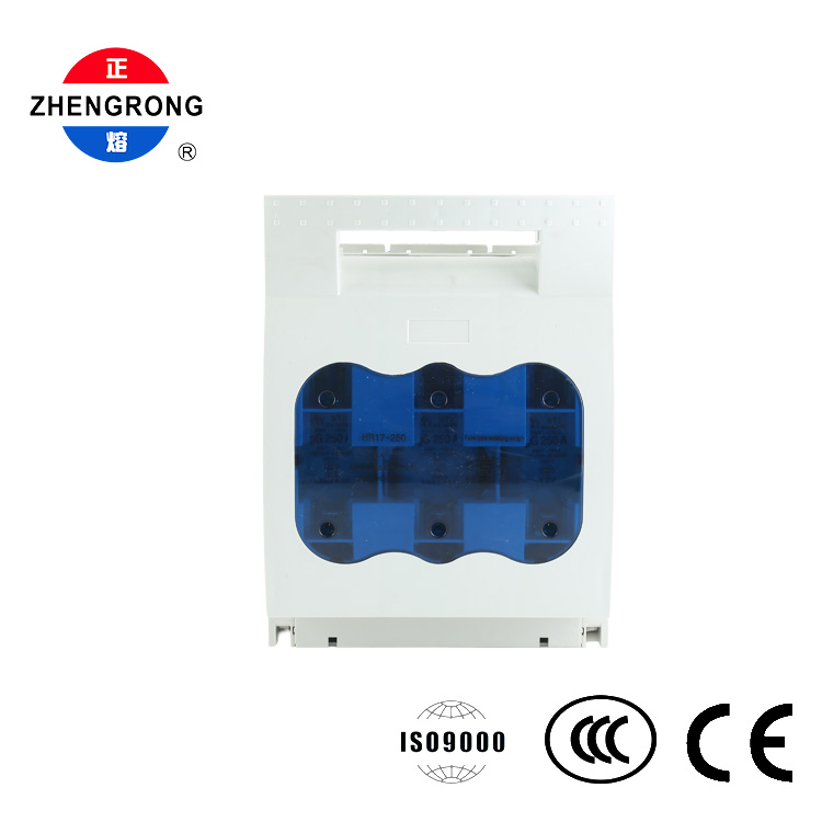 Interruptor-seccionador con fusible de 3 polos 250A 690V Carril DIN