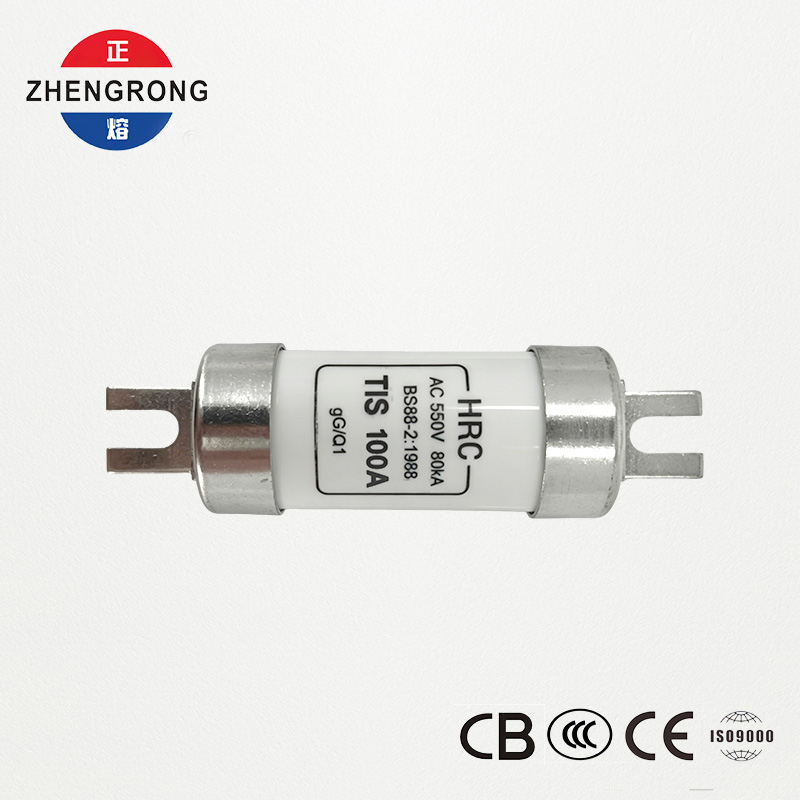 Fusible HRC tipo cuchillo de 550 V 100 A | BS88-2:1986 | 80kA
