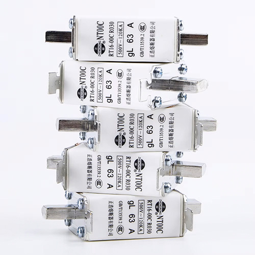 CE de baja tensión al por mayor personalizado del cobre 100A de la capacidad de rotura de la pequeña hoja del cuchillo del vínculo del fusible de la CA NT00C al por mayor