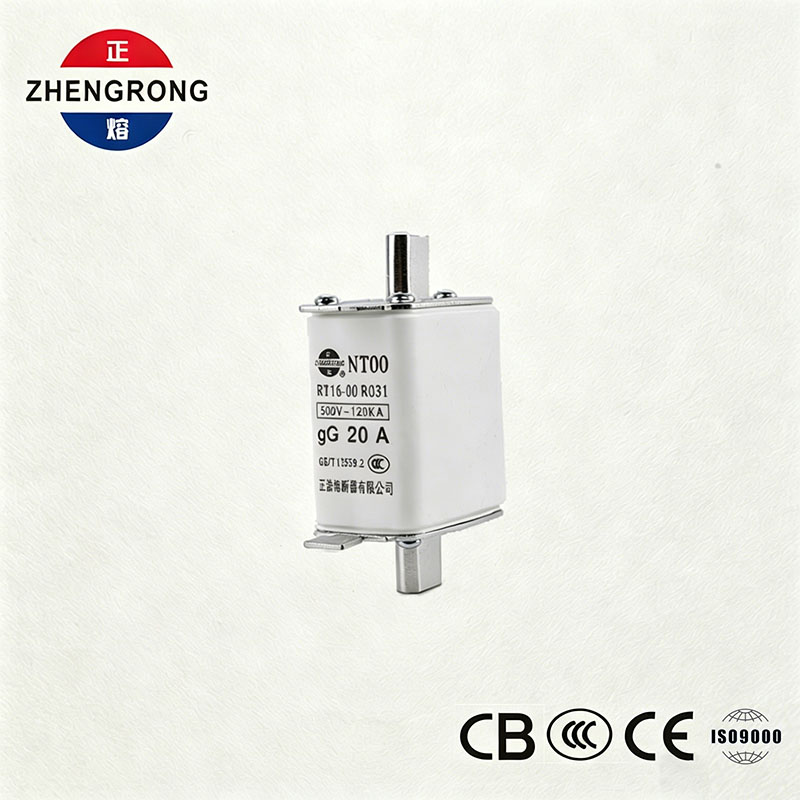 Fusible NT00 20A de alta capacidad de rotura - vínculo de fusible gG de cerámica de 500 V 120 kA