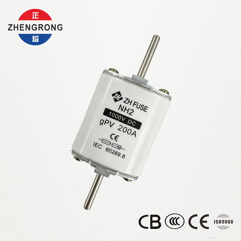 Enlace de fusible fotovoltaico NH2, 200 A, 1000 V CC, gPV, certificado IEC 60269.6