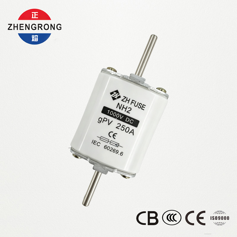 Enlace de fusible fotovoltaico NH2, 250 A, 1000 V CC, gPV, certificado IEC 60269.6