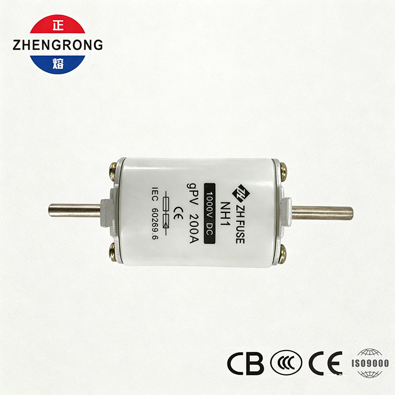 Fusible fotovoltaico CC NH1 200 A 1000 V | CE e IEC 60269.6 aprobados para paneles solares
