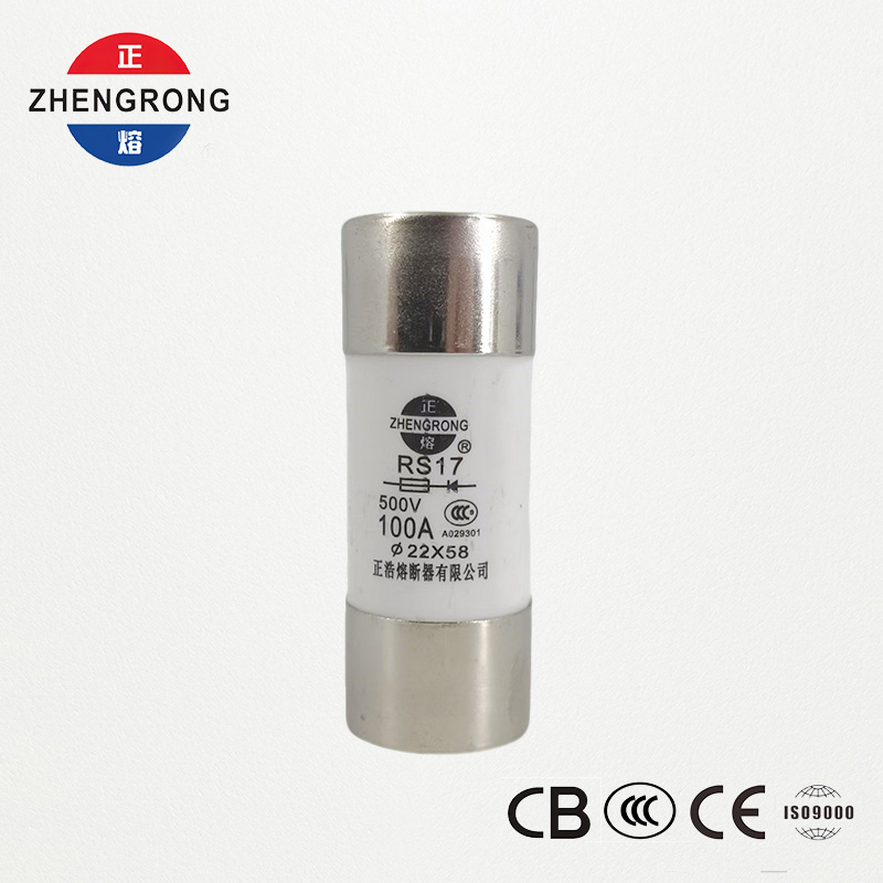 Fusible cilíndrico de acción rápida RS17 100A 500V | 22*58mm | Certificado CCC