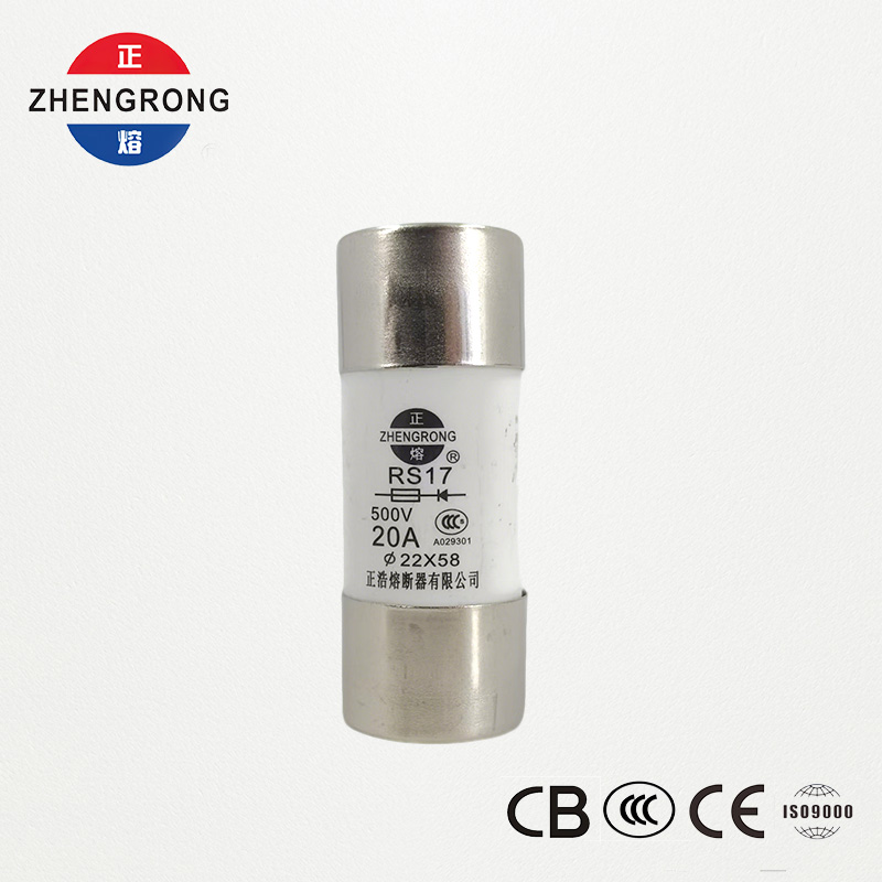 Fusible cilíndrico de acción rápida RS17 20A 500V | 22*58mm | Certificado CCC