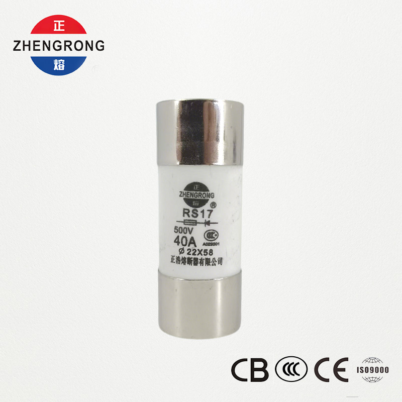 Fusible cilíndrico de acción rápida RS17 40A 500V | 22*58mm | Certificado CCC