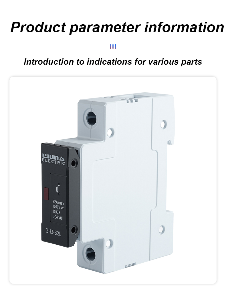Portafusibles ZH32L CC 1000 V